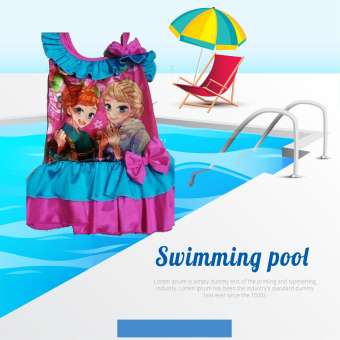 Đồ bơi cho bé gái họa tiết công chúa Elsa