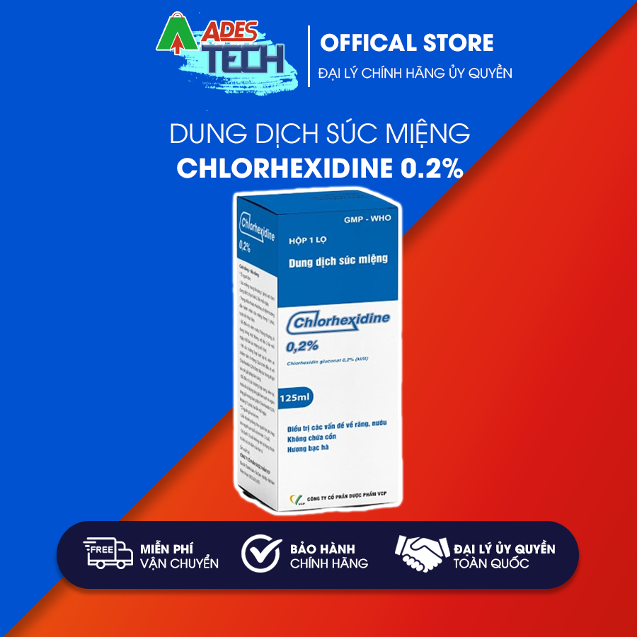 Dung dịch súc miệng chlorhexidine 0.2%