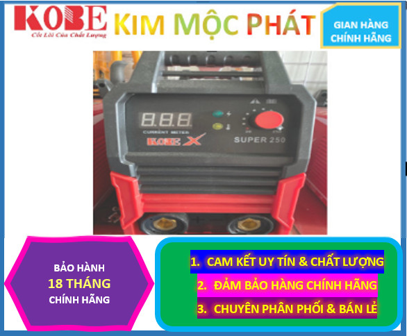Máy hàn que arc 250a kobe nhật bản chuyên dùng que 3.2 - 4.0