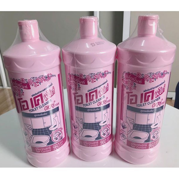 Combo 2 chai tẩy toilet bồn cầu okay thái lan 960ml