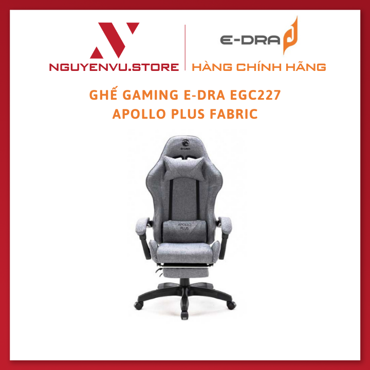 Ghế gaming e-dra egc227 apollo plus fabric - hàng chính hãng