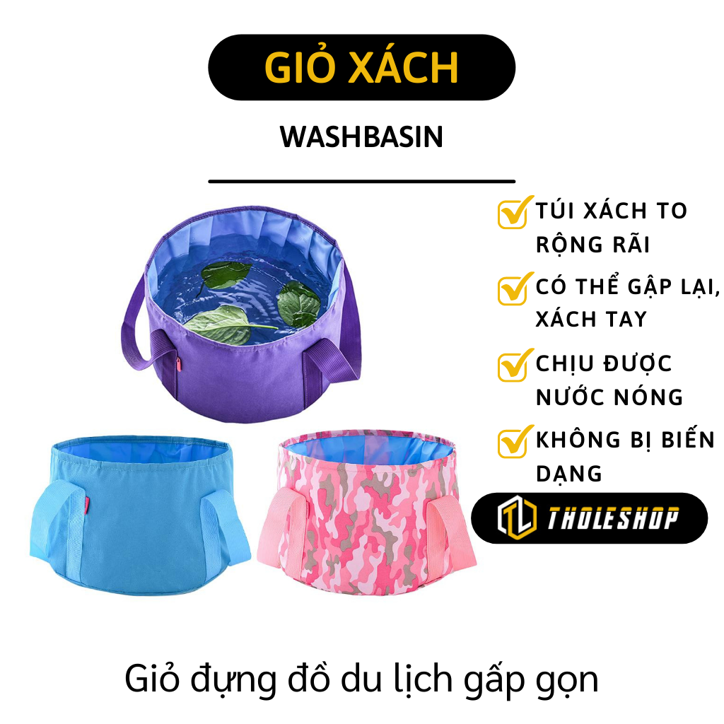 Xô ngâm chân spa - Xô đóng mở ngâm chân di động - Túi ngâm chân có thể gấp gọn- Túi đựng nước du lịch, dã ngoại rửa trái cây