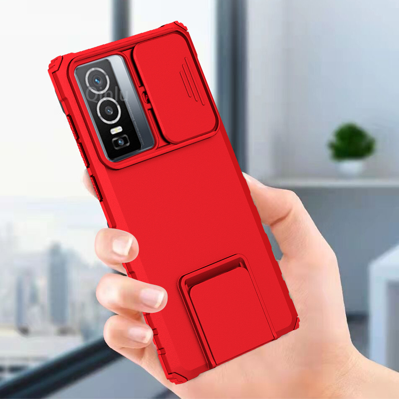 Étui pour Vivo Y76 5G, Mat Translucide Toucher Doux Housse Antirayures Antichoc PC TPU Bumper