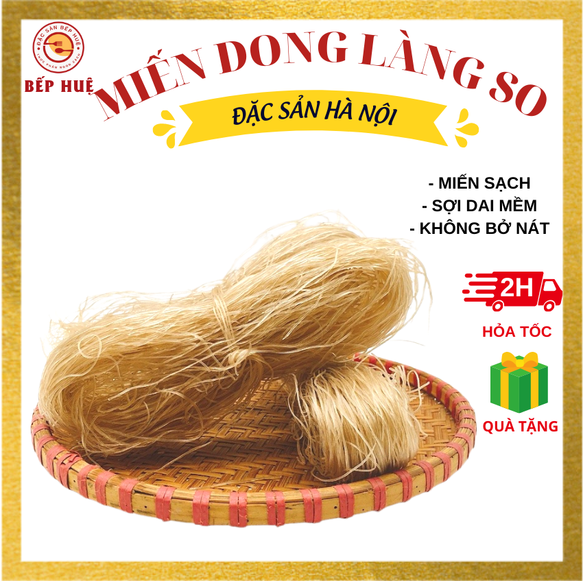 Miến dong bắc đặc sản làng so hà nội bếp huệ sợi miến mềm dai không bở nát miến ngon làm món miến ngan miến xào miến trộn miến gà đều cực ngon