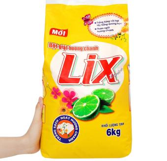 Bột giặt Lix Extra hương CHANH 5.5kg