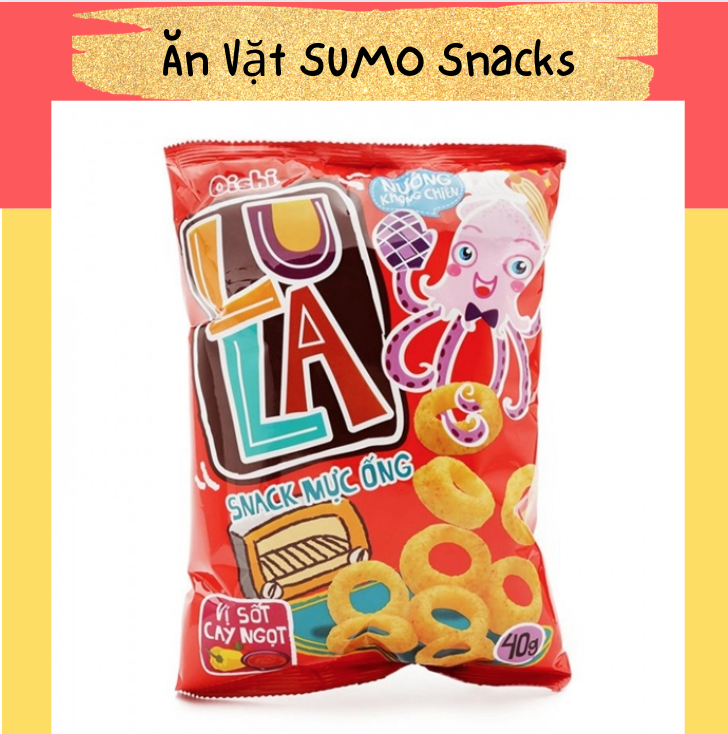 Bim bim snack mực ống Oishi vị sốt cay ngọt gói 35/40g