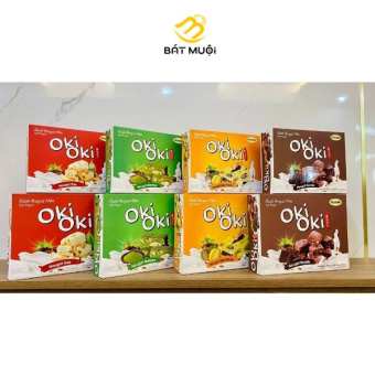 Bánh Nougat Oki Oki 4 Vị Ngọt Nhẹ Tự Nhiên Mềm Dẻo Thơm Ngon Hộp 144g