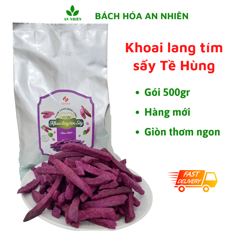 Khoai lang sấy khoai tím nguyên Tề Hùng gói 500gr