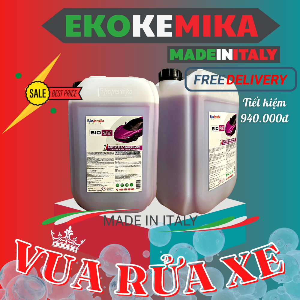 Can 22 Lít Dung Dịch Rửa Xe Không Chạm Ekokemika Bio 30