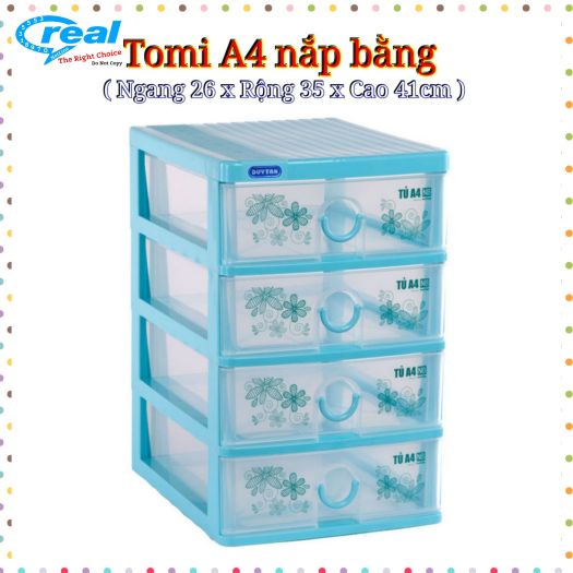 Tủ nhựa duy tân Tomi A4 nhiều ngăn - Đựng vừa giấy A4