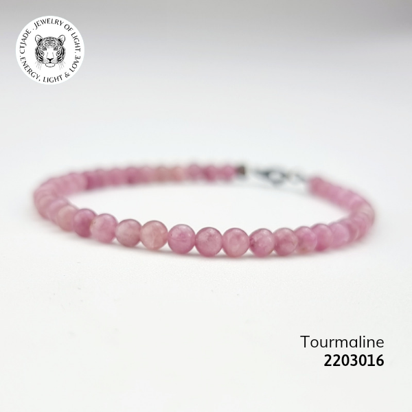 2203016 Vòng tay đá phong thủy hộ mệnh bình an đá Tourmaline thiên nhiên CTjade