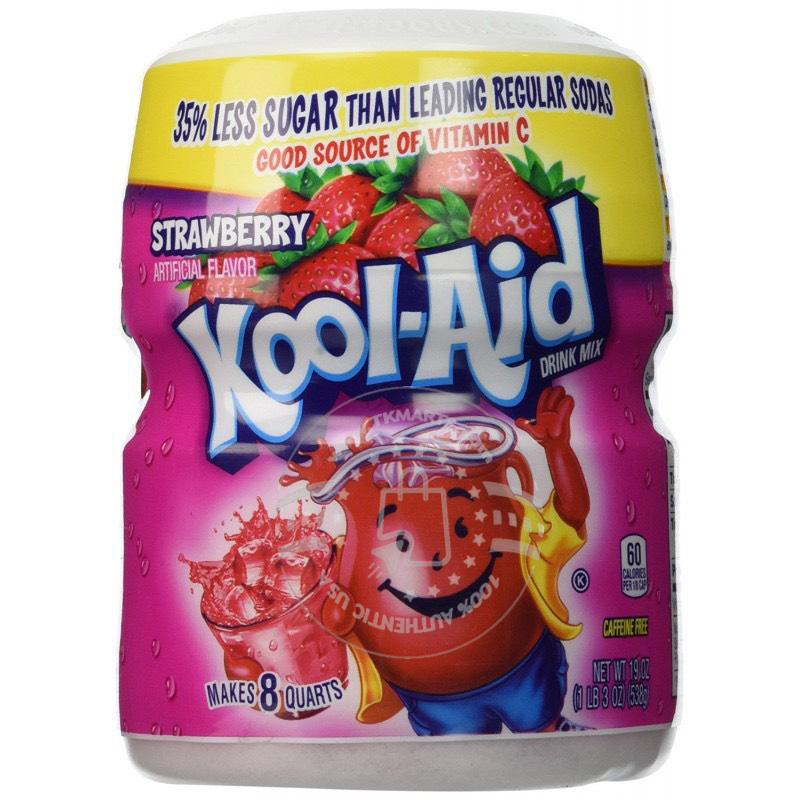KOOL-AID - STRAWBERRY ARTIFICAL FLAVOR (BỘT THỨC UỐNG DÂU 538G)