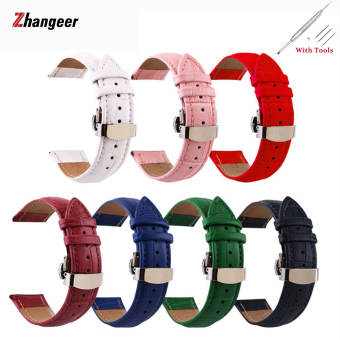 Dây Đeo Họa Tiết Tre Bằng Da Thật Dây Đeo Đồng Hồ Nam Nữ Bằng Da Bò Có Khóa Bướm Tự Động Bấm Đúp, Vòng Đeo Tay 12Mm 13Mm 14Mm 15Mm 16Mm 17Mm 18Mm 19Mm 20Mm 21Mm 22Mm 24Mm Vòng Đeo Tay Thắt Lưng Có Dụng Cụ