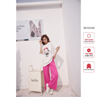 Quần suông tăm nữ 20AGAIN, thiết kế ống suông sang chảnh QXW2009