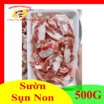 1Kg Sườn Sụn Non Sườn sụn heo cắt sẵn/ 500g