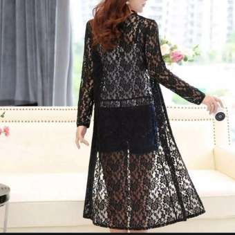 Áo khoác ren đi biển . Áo khoác ngủ dài