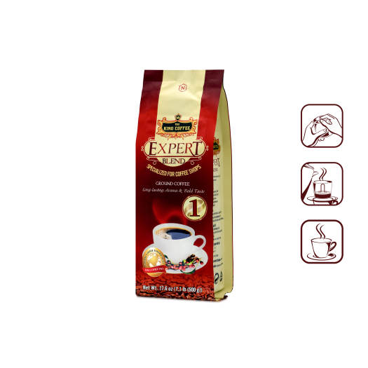 Cà Phê Rang Xay Expert Blend 1 King Coffee Túi 500g Sản Phẩm đặc