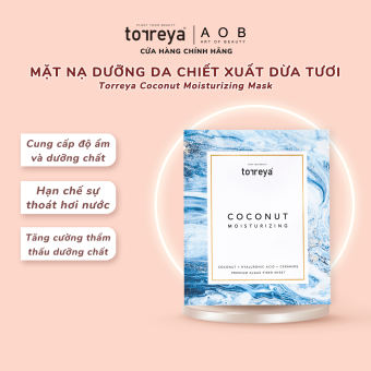 Mặt Nạ Dưỡng Da TORREYA COCONUT MOISTURIZING MASK, Chiết Xuất Từ Dừa Tươi (25gr)