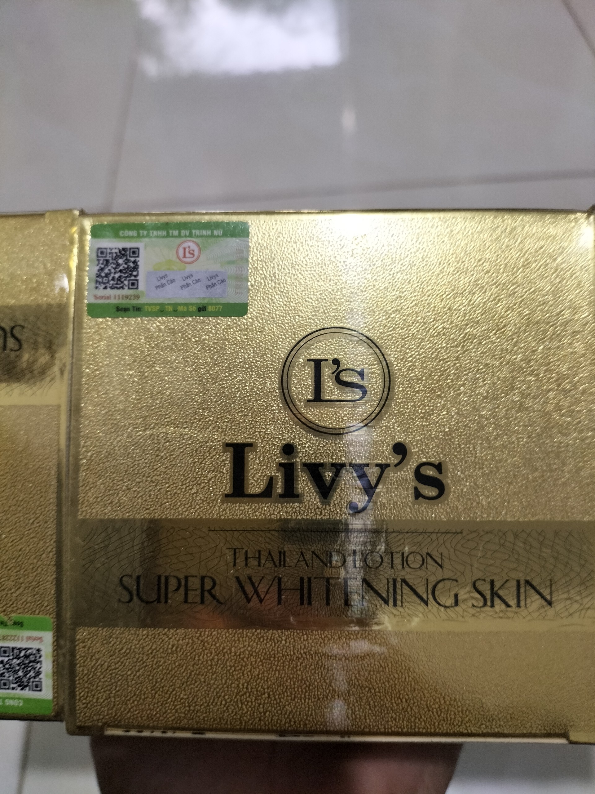 KEM BODY LIVY Giá Sỉ( Check code Ok chuẩn Thái )