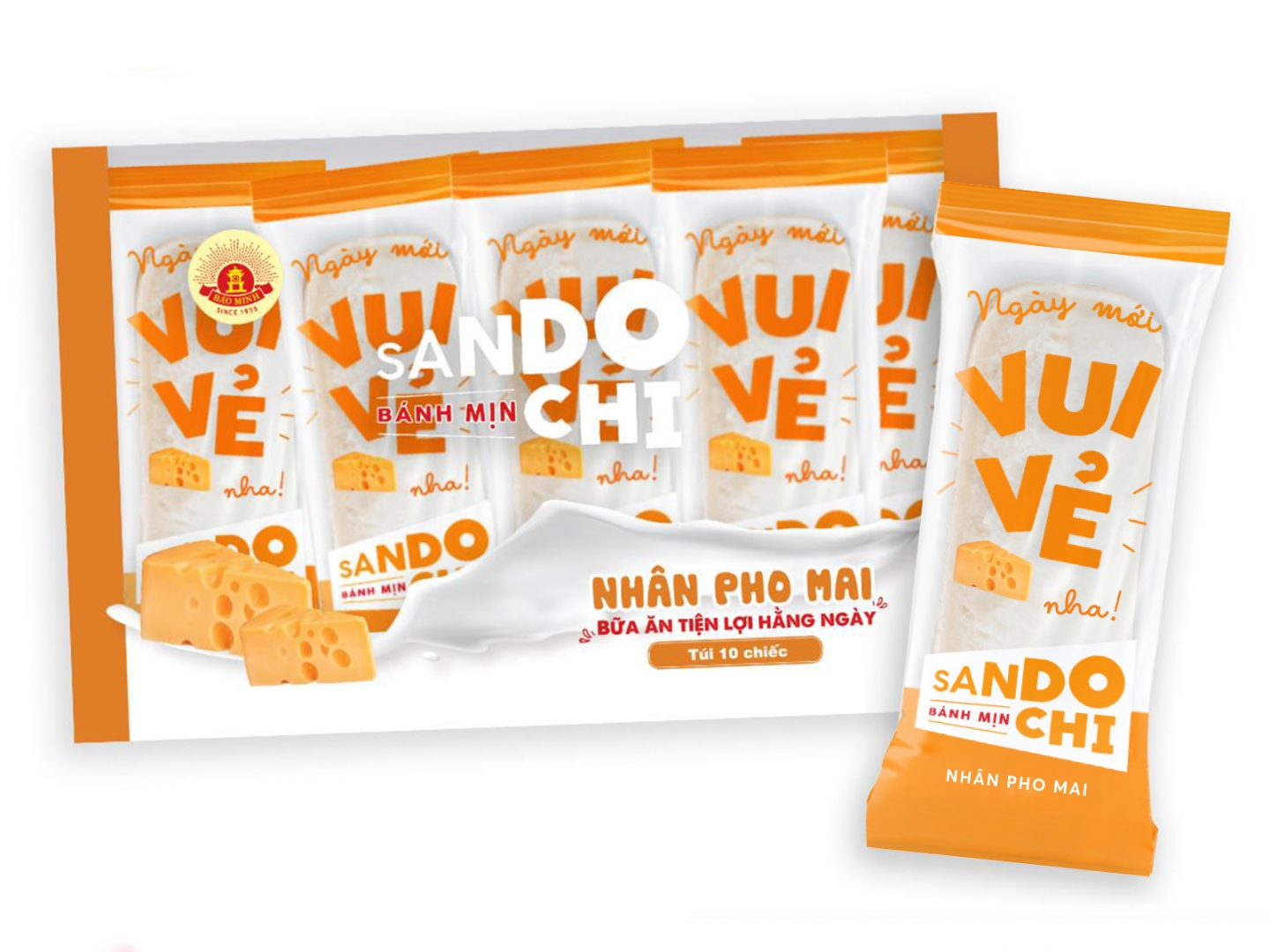 Bánh sữa chua, bánh phô mai - sandochi bánh mịn – nhân sữa chua, phomai