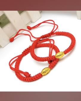 Vòng tay chỉ đỏ may mắn 1 hạt gạo