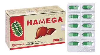 Viên uống Hamega bổ gan, giải độc gan, hạ men gan hộp 40 viên
