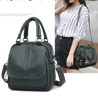 Balo Nữ Thời Trang Da Mềm Kiêm Túi Đeo Chéo Trẻ Trung