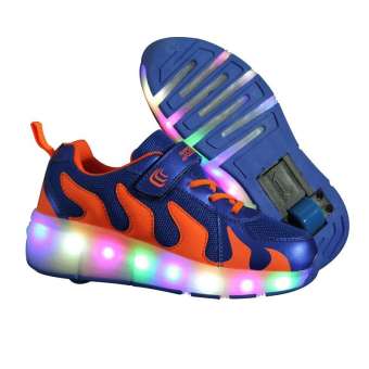 Giày thể thao bánh gót hay giày bay có đèn LED_ A74 năng động dành cho các bạn nữ và trẻ em