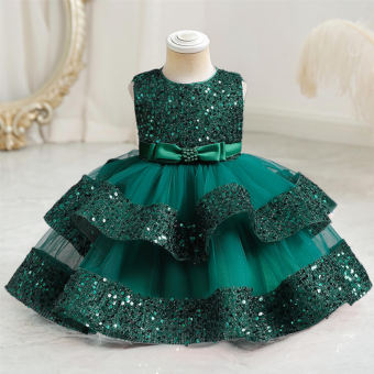 Đầm giáng sinh Cho Cô Gái 1st Toddler tiệc sinh nhật cho bé Công Chúa áo choàng làm lễ Trẻ Em Sequin Không Tay Tutu Năm Mới Trang Phục