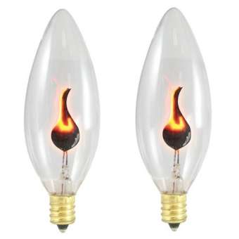 Bộ 2 bóng Led ngọn lửa trang trí 3W - E12