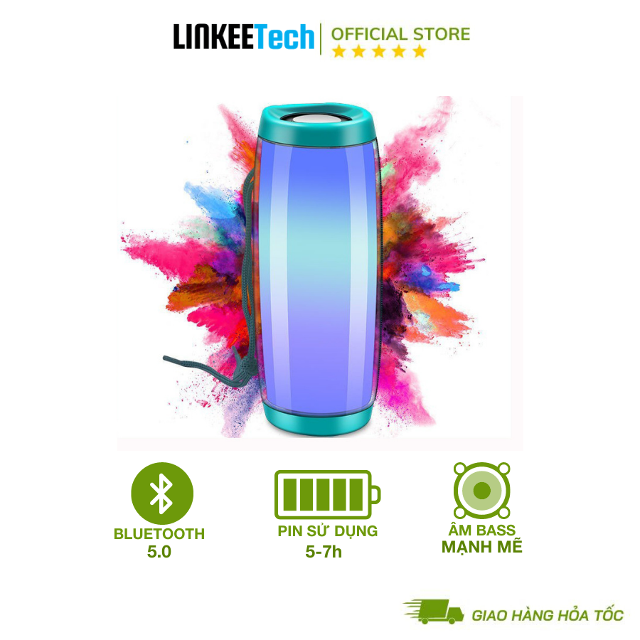 Loa bluetooth không dây mini CL157 xách tay âm bass mạnh treble rời nghe nhạc công suất lớn hát karaoke vi tính tương thích điện thoại, máy tính pin tốt dùng 8h nhiều màu lựa chọn