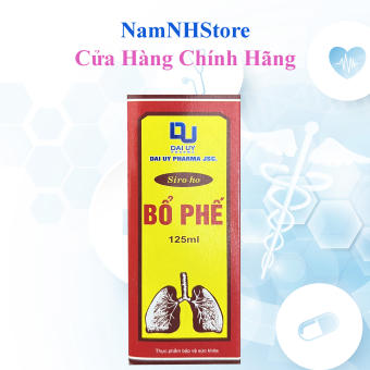 Siro ho bổ phế Đại Uy - chai 125ml - Giảm ho, ngứa rát cổ họng, khàn tiếng, bổ phổi từ thảo dược