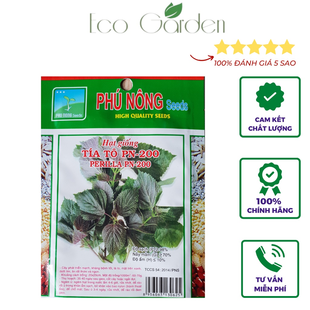 Hạt Giống Tía Tô PN-200 Phú Nông - 5g