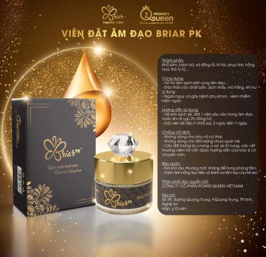 Hộp 10 viên đặt briar pk - Thảo Mộc Phụ Khoa Se Khít Số 1 Hiện Nay-Evashop69- Hàng Mới Nhất 2021