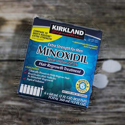 KIRKLAND SIGNATURE 5% MINOXIDIL HỖ TRỢ MỌC RÂU VÀ TÓC FULL BOX HỘP 6 THÁNG