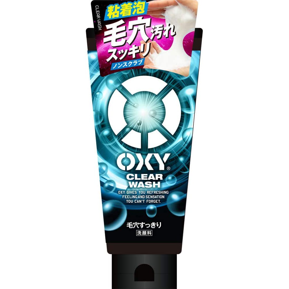 Sữa rửa mặt cho nam oxy clear wash nhật bản 130g da hỗn hợp, da mụn trứng cá, khô, dầu