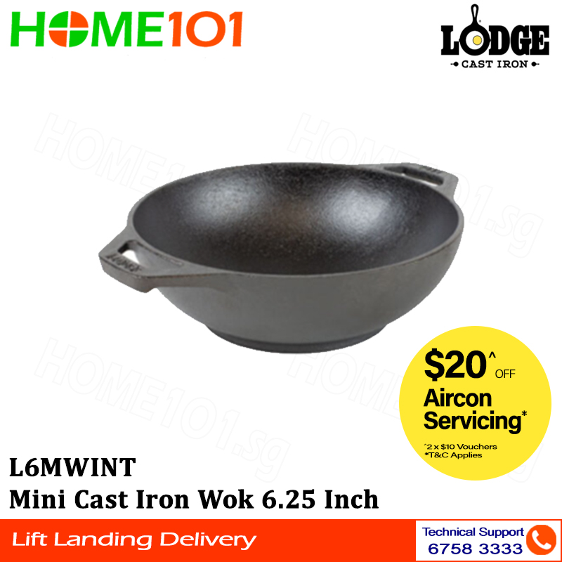 Lodge 6.25 Cast Iron Mini Wok