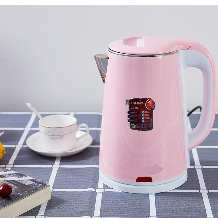 [HCM]Ấm SIÊU TỐC INOX THÁI LAN TL-304 2.5L-Hàng Cao Cấp Dung tích bình đun siêu tốc là 2.5 lít. Chất liệu inox sáng đẹp.Tự động ngắt điện khi sôi và khi ấm cạn nước Bảo Hành 12 tháng