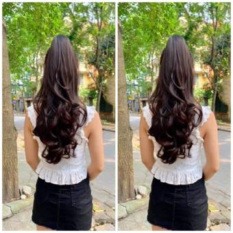 tóc giả nữ ngoặm xoăn dài, tóc giả kẹp, tóc giả xoăn, tóc giả hàn quốc