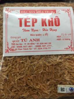 TÉP/RUỐC KHÔ ĐẶC SẢN SƠN TRÀ  ĐÀ NẴNG - TÉP/RUỐC SẠCH, KHÔNG CÓ CÁT, NGỌT VỊ BIỂN goi 500gr