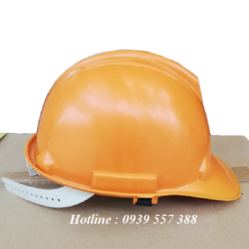Mũ , nón bảo hộ lao động công nhân giá rẻ , mũ công trình xây dựng , cầu đường , nhà máy màu vàng cam