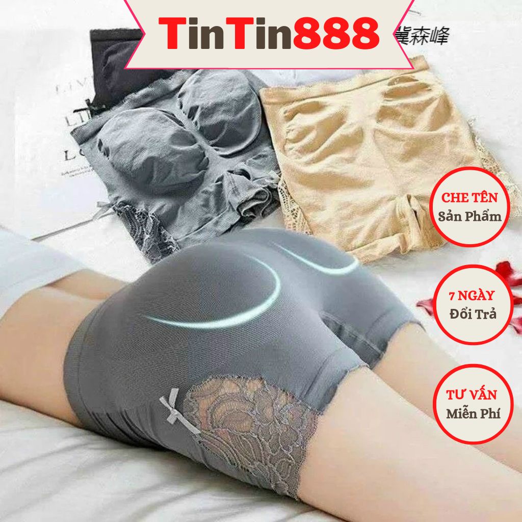 Quần mặc váy nâng mong viền ren co dãn mềm mịn thấm hút mồ hôi tốt - Quần trong váy - Quần ngủ mát co dãn thoải mái- Quần gen ôm bụng - TinTin888