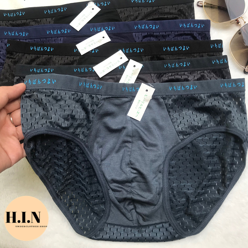  Bộ 5 quần lót nam thông hơi xuất Nhật - quần lưới cực mát - quần sịp nam - quần lưới nam - quần lót tam giác nam - DUDIA S02 