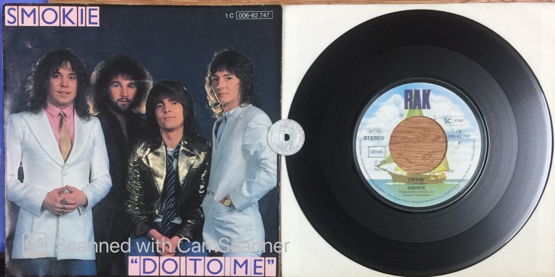 Stereomate - đĩa than - single vinyl - 7 inch 45rpm: smokie - do to me