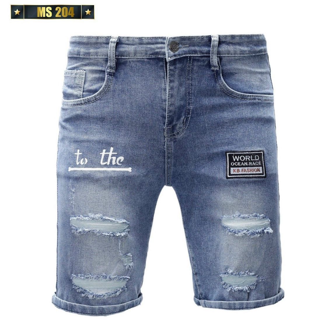 Quần short jean nam thời trang, chất liệu mềm mịn, dày dặn, co giãn tốt, kiểu dáng trẻ trung năng động, chuẩn form Hàn Quốc CHERY FASHION MS204