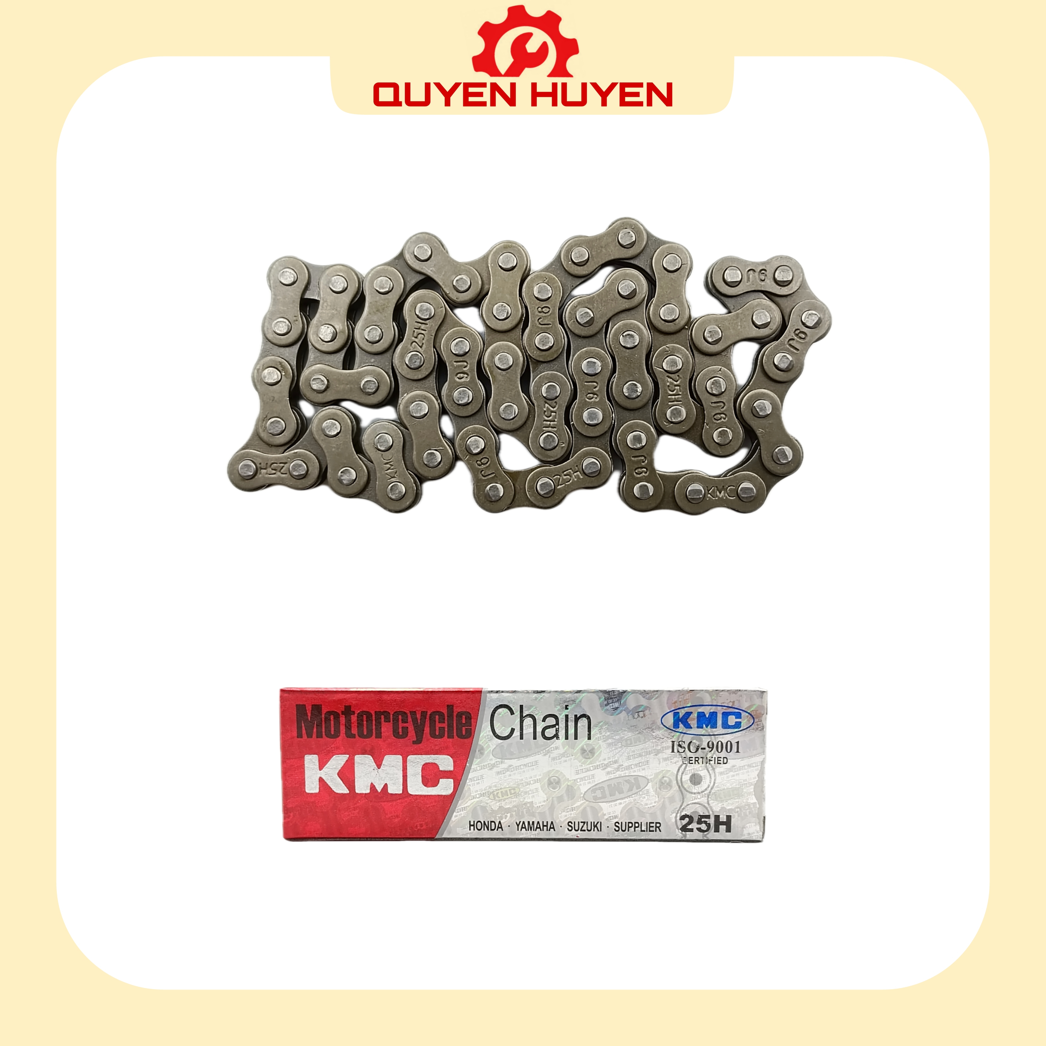 Sên đề xe máy - xích đề khởi động 25h 62l kmc - honda, yamaha, suzuki, sym - dream, wave, future, jupiter, sirius, viva...