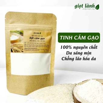 Bột cám gạo nguyên chất, bột đắp mặt nạ - Da trắng sáng, mịn màng Giọt Lành 100 Gram
