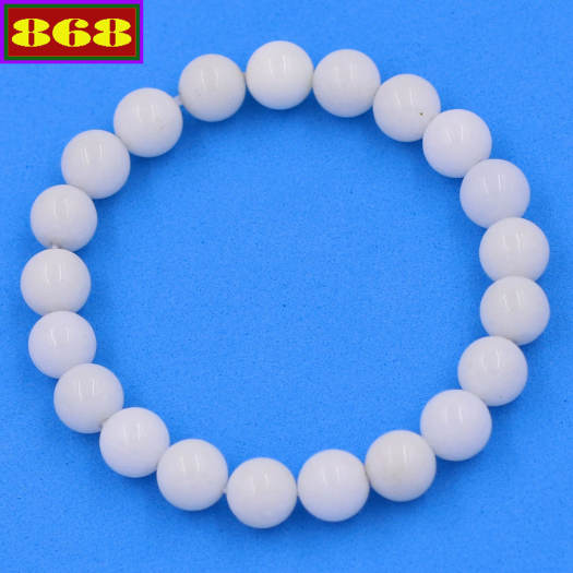 Chuỗi tay đá san hô trắng 8 ly - Vòng chuỗi phong thủy - Mệnh Kim, Thủy