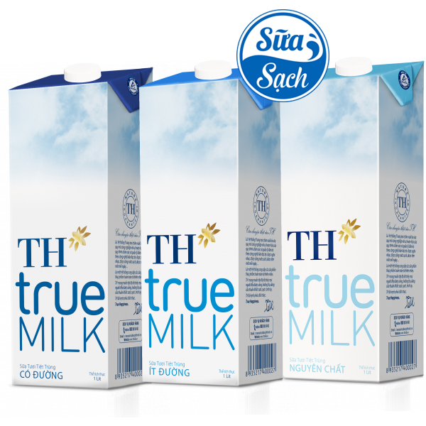 Sữa TH true milk Có đường/Ít đường/Không đường 1L