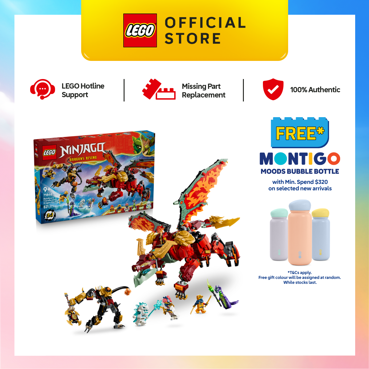 LEGO NINJAGO 71836 Arc Dragon of Focus (869 Pieces) | Lazada Singapore